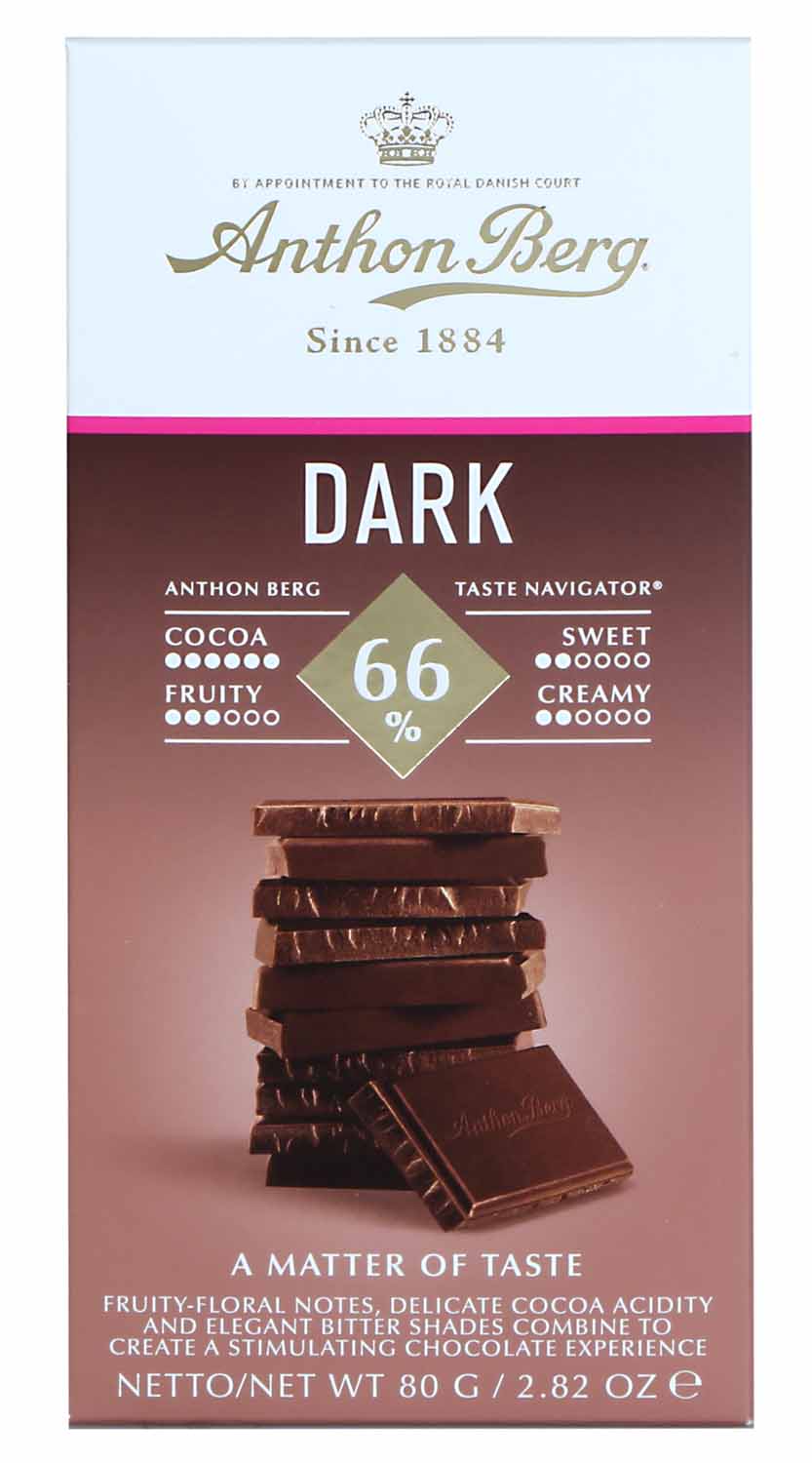 Anthon Berg Dark 66 Percent  80g